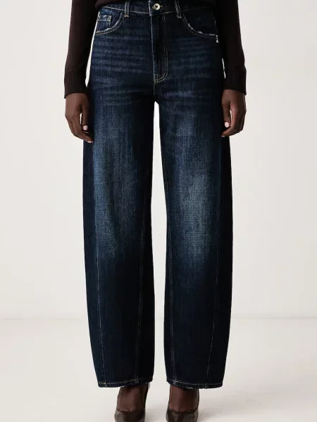 Patrizia Pepe blugi relaxed fit pentru femei
