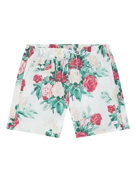 Slip de baie Fursac cu model floral cu imagine alb
