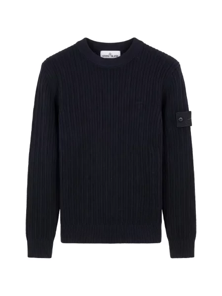Pulover Stone Island cu strasuri albastru