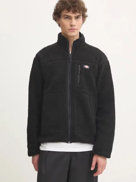 Geacă Dickies din fleece negru