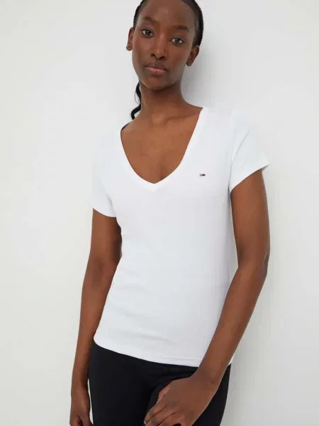 Тениска Tommy Jeans бяло