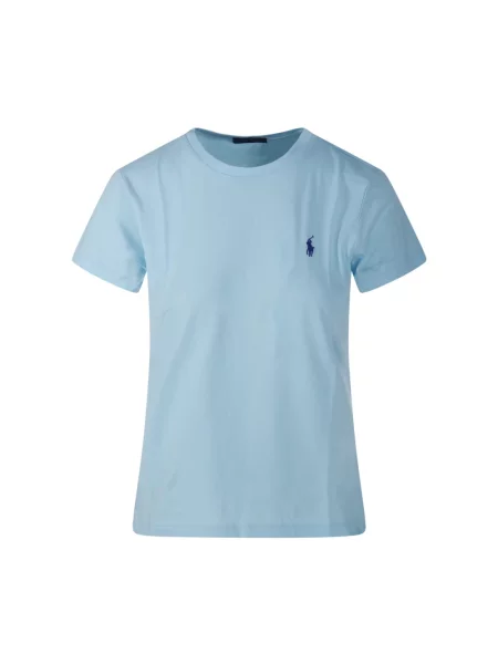 Koszulka Ralph Lauren z dżerseju niebieska