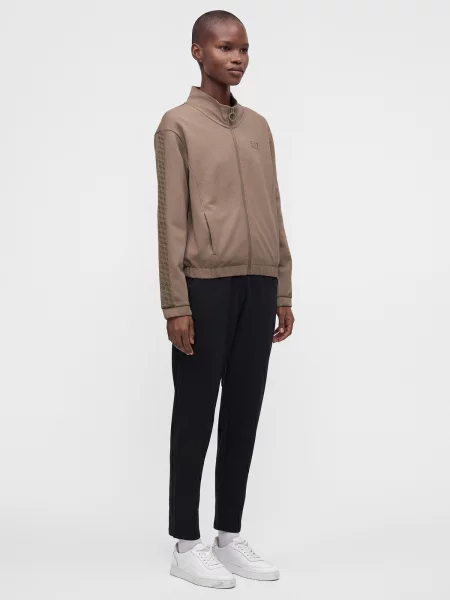 Emporio Armani Tepláková bunda / svetlohnedá hnedá