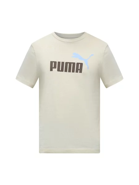 PUMA Tricou funcțional ESS No. 1 deschis / albastru deschis / ciocolatiu bej