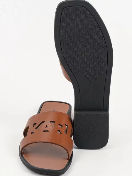 Кожаные шлепанцы Karl Lagerfeld