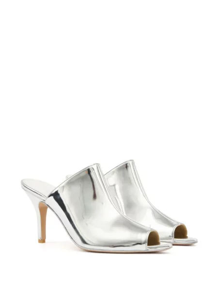 Papuci tip mules Mm6 Maison Margiela argintiu