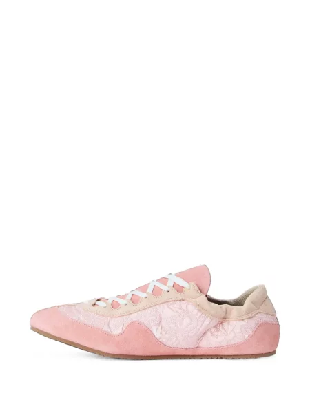 Sneakers Cecilie Bahnsen με κέντημα σουέντ ροζ