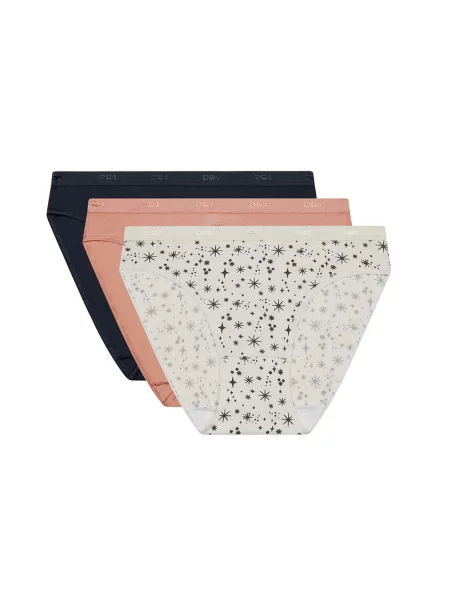 Женские трусики слип с низкой посадкой 3 шт. бежеві