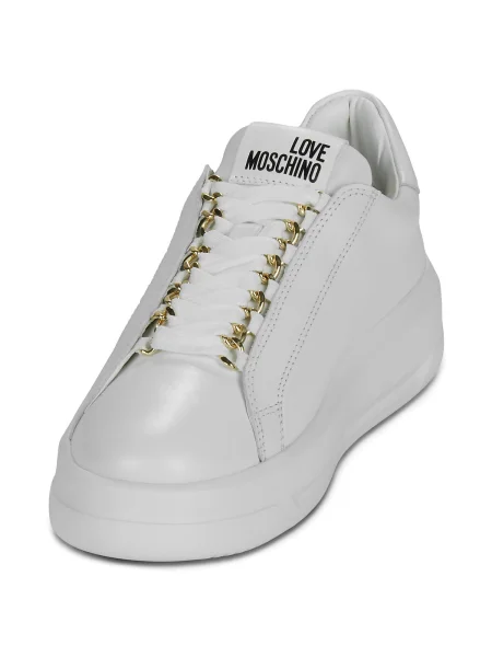 Sneakerși Love Moschino alb