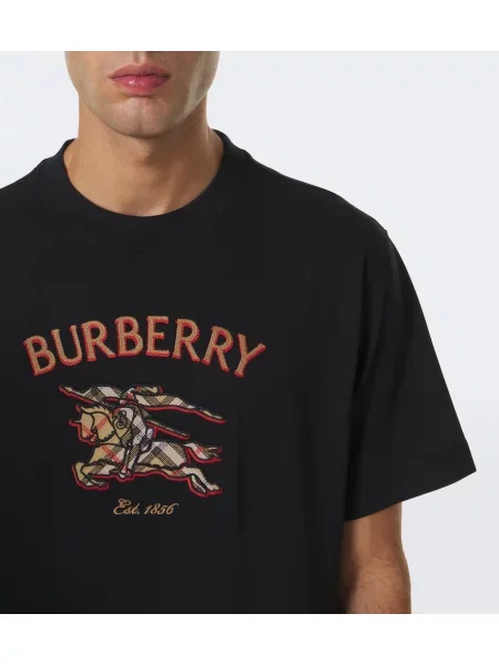 Tricou Burberry din jerseu negru