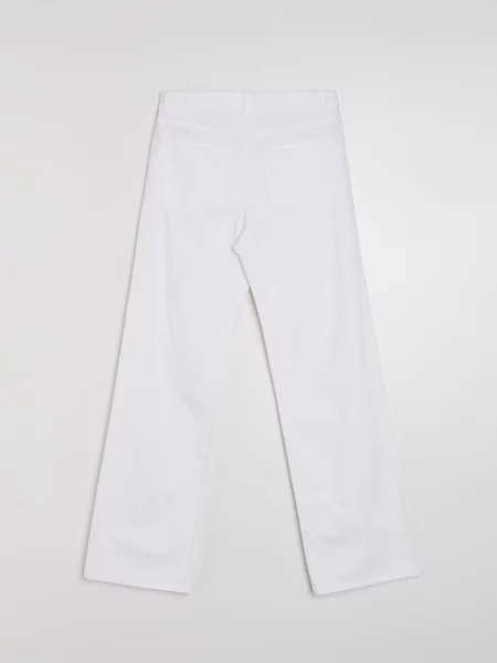 Джинси широкого крою з високою талією білий