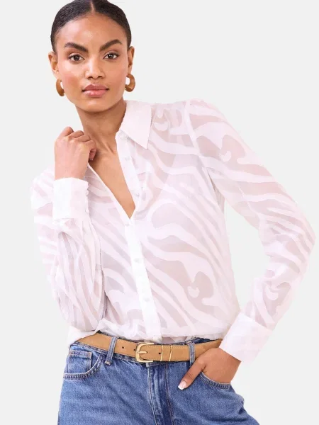 Lipsy Bluză roz alb