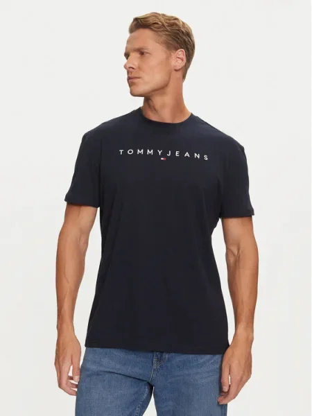 Тениска Tommy Jeans синьо