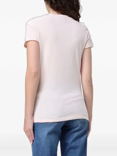 Tricou Armani Exchange cu paiete roz