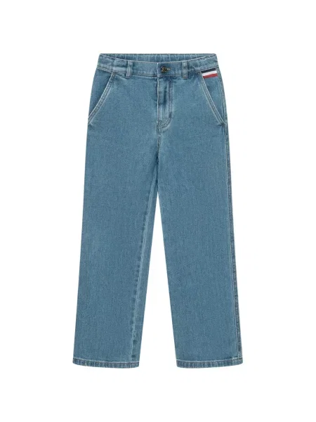Spodnie dziecięce Moncler Enfant niebieskie