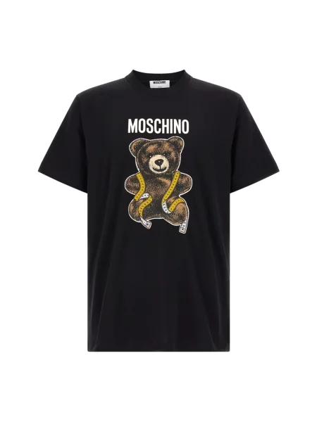 Koszulka Moschino z logo czarna