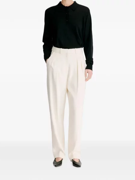 Pantaloni Loulou De Saison alb