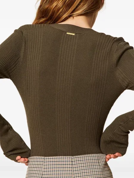 Cardigan Twinset tricotate verde