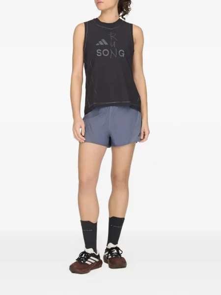 Top Adidas cu imagine alergare maro