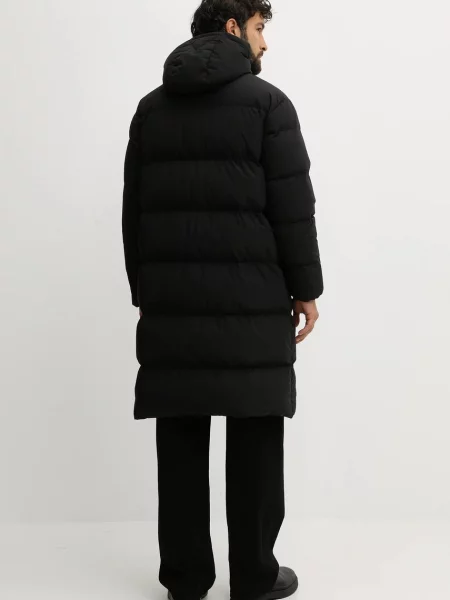 Péřová bunda Tommy Hilfiger zimní černá