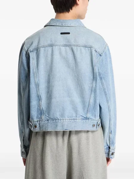 Класическо дънково яке Fear Of God Essentials синьо