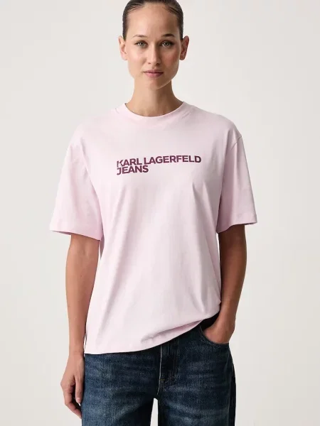 Karl Lagerfeld Jeans tricou pentru femei din roz