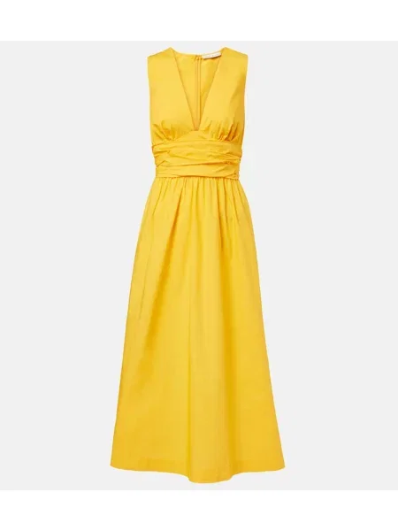 Rochie midi Heidi Klein până la genunchi de costum galben