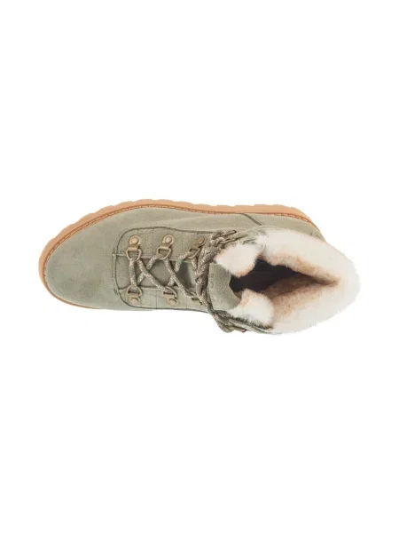Botine Roxy cu șireturi din dantelă verde