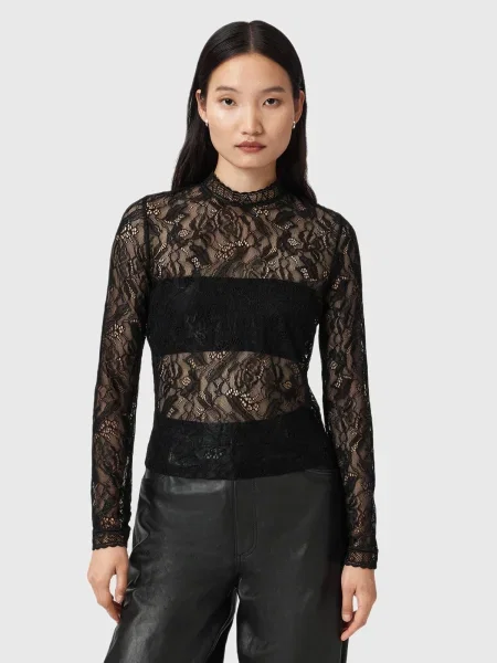 AllSaints Tricou ARIA' negru