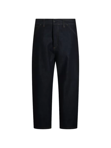 Blugi drepți Carhartt Wip albastru