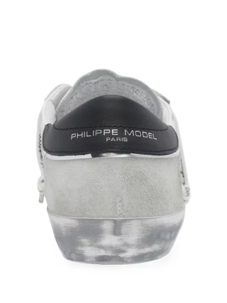 Sneakerși Philippe Model Paris din piele cu autograf alb