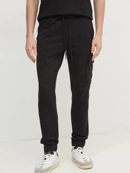 Bombažen spodnji del trenirke Calvin Klein Jeans črna