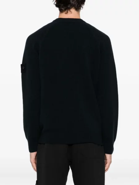 Pulover Stone Island cu strasuri albastru
