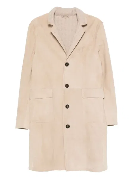 Palton Eleventy din piele de căprioară