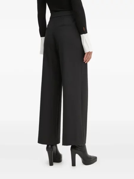 Spodnie Karl Lagerfeld kopertowe czarne
