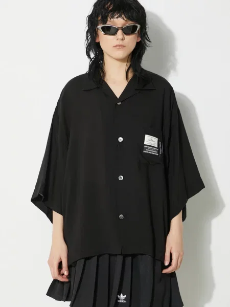 Undercover camasa femei cu guler clasic relaxed negru