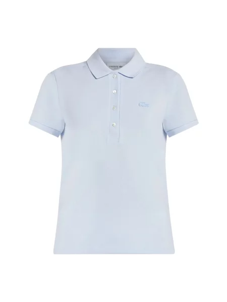 Koszulka polo Lacoste ze stretchu niebieska