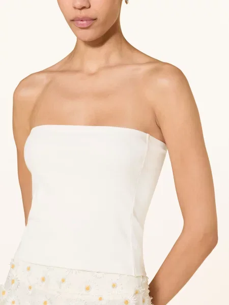 Top Luisa Cerano z odkrytymi ramionami biały