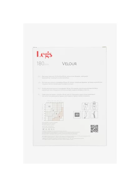 Велюровые колготы Legs черные