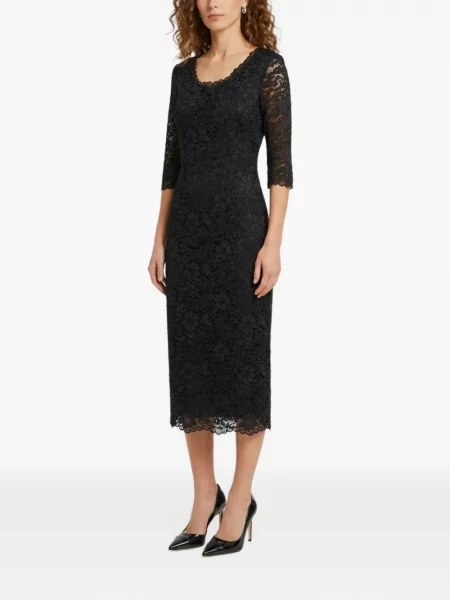 Rochie midi Sutton New York din dantelă negru