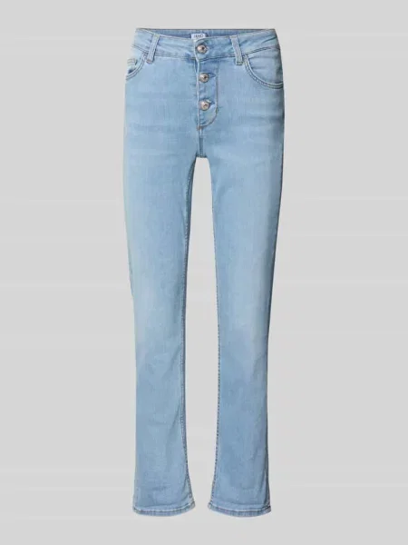 Jeansy z listwą guzikową model ‘MONROE’ Liu Jo White