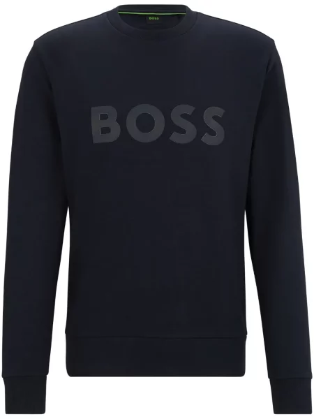 Bluza Boss z nadrukiem niebieska
