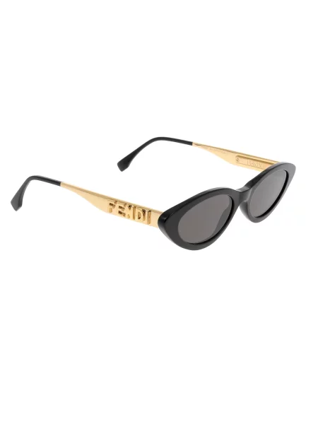 Okulary przeciwsłoneczne Fendi żółte