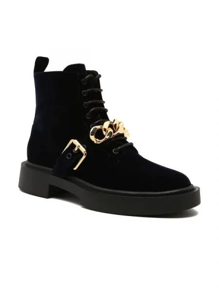Giuseppe Zanotti Bőr cipő CATENA CHAIN BIG fekete