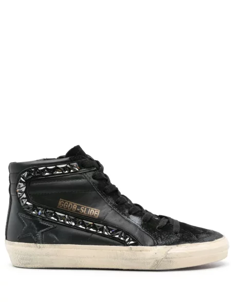 Sneakerși Golden Goose Slide de cristal negru