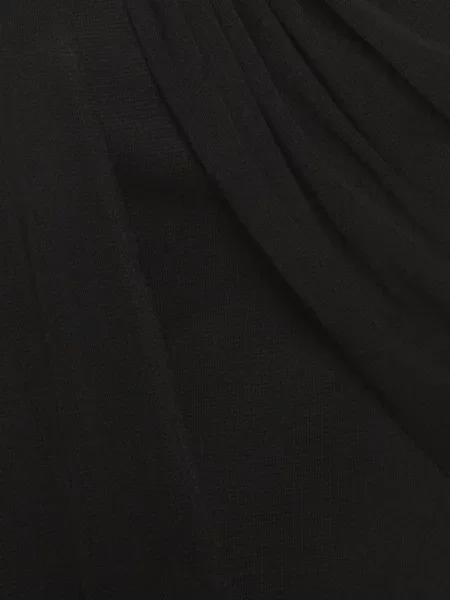 Rochie midi Chats By C.dam asimetrică drapată negru