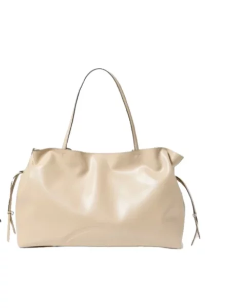 Torebka skórzana Tory Burch skórzana beżowa