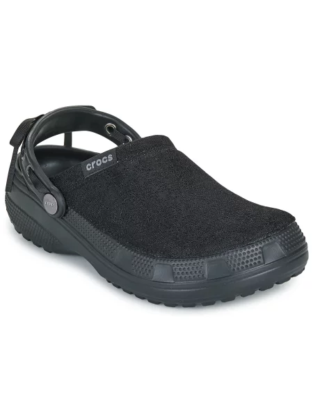 Csipkés félcipő Crocs fekete