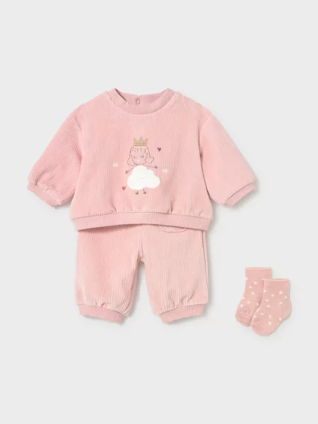 Mayoral Newborn трикотажний комплект для немовлят вельветовий