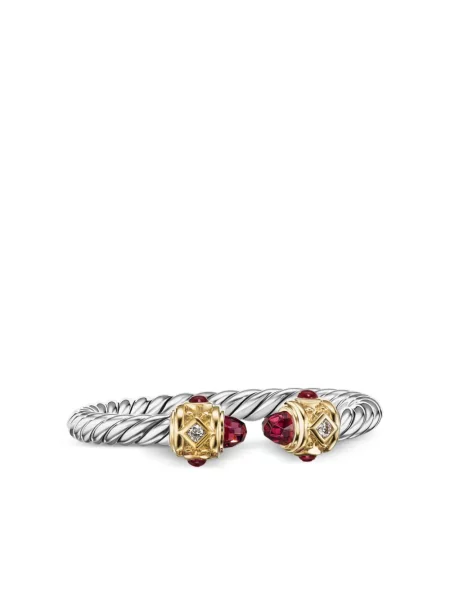 Inel David Yurman cu garnet argintiu